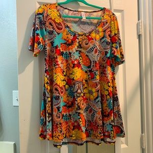 LulaRoe Perfect Tee Paisley Pattern